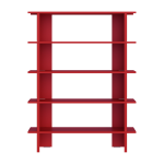 Biblioth�que en acier rouge tomate 156cm hes - noo. ma