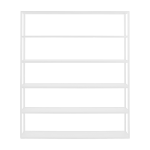 Biblioth�que en m�tal blanc 150x180cm hyller - custom form