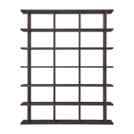 Biblioth�que en placage en ch�ne fonc� 170x30x120cm kona - ferm living