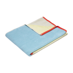 Block towel large light blue / multicolour - h�bsch
