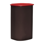 Bo�te avec couvercle en poudre de pierre rouge 26 cm amare - h�bsch