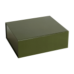 Bo�te de rangement en carton olive 35 x 29 cm colour m - hay