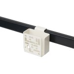 Boite t�l�commande pour support tv en acier blanc cass� remote box mount - pedestal