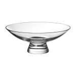 Bol � pied en verre transparent 22cm silhouette - nude glass