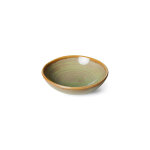 Bol en porcelaine vert 9cm 50ml rustique - hkliving
