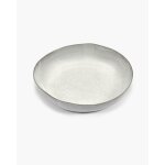 Bol de service blanc cass� en gr�s 37x7cm - serax