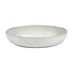 Bol de service en gr�s blanc cass� 31, 5cm la m�re - serax