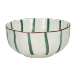 Bol � soupe en porcelaine ray� vert 6cm - pomax