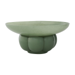 Bol en verre vert 33x15cm uva - aytm