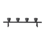 Bougeoir en m�tal noir jerome - bloomingville