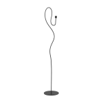 Bougeoir de sol en fer poudr� noir 113, 7cm valse - ferm living