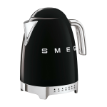 Bouilloire avec r�glage de temp�rature noire 1, 7 l ann�es 50 - smeg