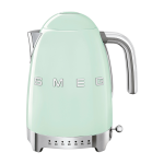 Bouilloire avec r�glage de temp�rature vert d'eau 1, 7 l ann�es 50 - smeg