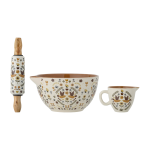 Bryn baking set brown stoneware - bloomingville mini