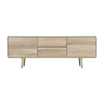 Buffet bas en ch�ne blanchi huil� 45 x 180 cm fawn - gazzda