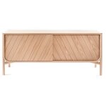 Buffet bas en ch�ne naturel 155 x 45 x 65 cm marius - hart�