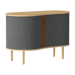 Buffet gris fonc� en ch�ne naturel audacious - umage