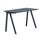 Bureau en bois de ch�ne laqu� bleu fonc� et linol�um bleu fum� 130x65x74cm cph 90 2. 0 - hay