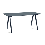 Bureau en bois de ch�ne laqu� bleu fonc� et linol�um bleu fum� 160x80x74cm cph 10 2. 0 - hay