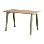 Bureau en ch�ne �co - certifi� 130 x 70 cm pi�tements kaki new modern - tiptoe