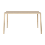 Bureau en ch�ne massif huil� pigment� blanc 30 x 130 cm graceful - bolia
