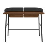 Bureau en ch�ne teint� et m�tal noir 100 x 60 x 81, 5 cm victor - hart�