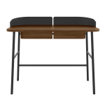 Bureau en ch�ne teint� et m�tal noir 100 x 60 x 81, 5 cm victor - hart�