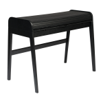 Bureau en ch�ne teint� noir 110x61x85cm barbier - zuiver