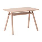 Bureau pour enfant en bois de h�tre color� rose blush 40x70x50cm growing green - nobodinoz