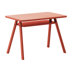 Bureau pour enfant en bois de h�tre color� rouge 40x70x50cm growing green - nobodinoz