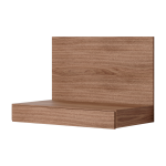 Bureau mural rectangulaire en noyer 47x85cm tana - new works