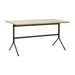 Bureau noir en bois de pin 150 x 75 cm kip - normann copenhagen