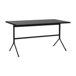 Bureau noir en bois de pin fonc� 150 x 75 cm kip - normann copenhagen