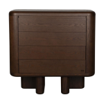 Cabinet en placage en fr�ne marron 40x100x98cm herman - dutchbone