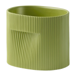 Cache - pot de fleurs en argile vert 15cm ridge - muuto
