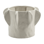 Cache - pot en gr�s blanc cass� 22 x 15 cm molly 02 s - serax