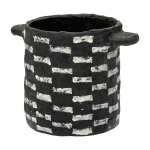 Cache - pot en papier m�ch� noir - serax