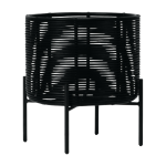 Cache - pot en rotin synth�tique noir ivo m - vincent sheppard