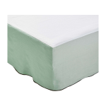 Cache sommier vert amande et bourdon noir 140 x 200 cm carlina - madura