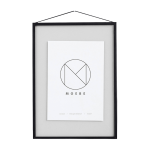 Cadre design � suspendre noir a4 frame aluminium - moebe