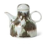 Cafeti�re en c�ramique mar�e 19x14x17, 7cm vaisselle 70's - hkliving