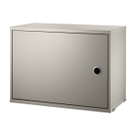 Caisson en bois beige avec porte battante - string furniture