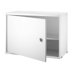 Caisson en bois blanc avec porte battante - string furniture