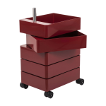 Caisson sur roulettes 5 tiroirs bordeaux 360� container - magis