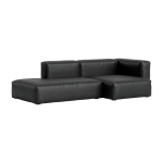 Canap� 2, 5 places en cuir sense black mags soft combinaison 3 right - hay