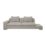 Canap� 2 places angle gauche en polyester beige melange bay - broste copenhagen