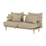 Canap� 2 places ch�ne huil� blanc sc2 fly - &tradition