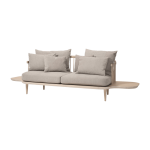 Canap� 2 places avec plateaux beige sc3 fly - &tradition