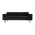 Canap� 2 places en polyester noir 88x200 cm wind - broste copenhagen