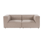 Canap� 2 place en tissu beige 95x190x65cm sora 2 - home desgin